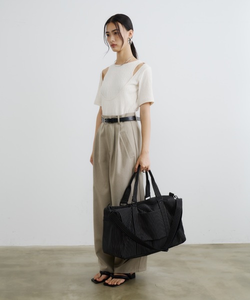 撥水ボストンバッグ【2way/靴ポケット/キャリーオン】（ボストンバッグ