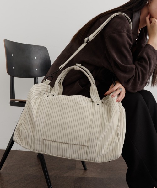 撥水ボストンバッグ【2way/靴ポケット/キャリーオン】（ボストンバッグ