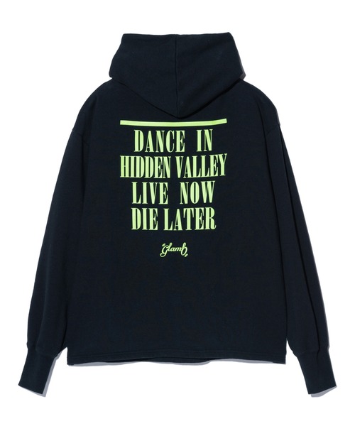 glamb(グラム)の「Melting Skull Hoodie / メルティングスカルフーディ(パーカー・メンズ・ブルー/ブラック・S/M/L)」の4枚目の写真