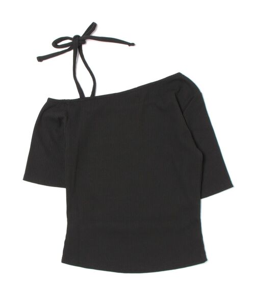 GORGE（ゴージ）の「《ワンショル×ラメ映え》レディース テレコ 半袖トップス カジュアル 春夏秋（Tシャツ/カットソー・レディース・ピンク/ブラック/オフホワイト・F）」の14枚目の写真