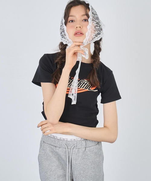 ANAP(アナップ)の「ウエストシャーリングロゴ Tシャツ(Tシャツ/カットソー・レディース・グレー/ブラック/ホワイト・FREE)」の17枚目の写真