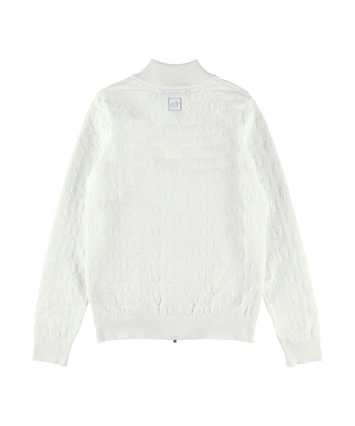 ZOY（ゾーイ）の「WOMENS ロゴリンクスジャガード 長袖セーター（ニット/セーター・レディース・ネイビー/ホワイト・LARGE/SMALL/MEDIUM）」の3枚目の写真