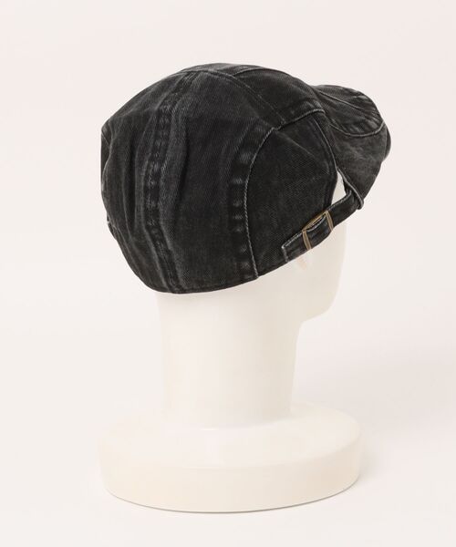 BARELY BLUE（ベアリーブルー）の「【 BARELY BLUE / ベアリーブルー 】 ビンテージライク ウォッシュ デニム ハンチング帽（ハンチング/ベレー帽・レディース・チャコールグレー/ブラック/ベージュ/ブラウン・FREE）」の5枚目の写真