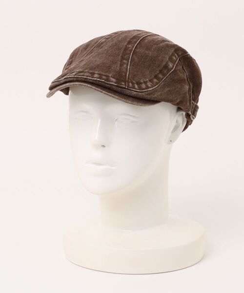 BARELY BLUE（ベアリーブルー）の「【 BARELY BLUE / ベアリーブルー 】 ビンテージライク ウォッシュ デニム ハンチング帽（ハンチング/ベレー帽・レディース・チャコールグレー/ブラック/ベージュ/ブラウン・FREE）」の6枚目の写真