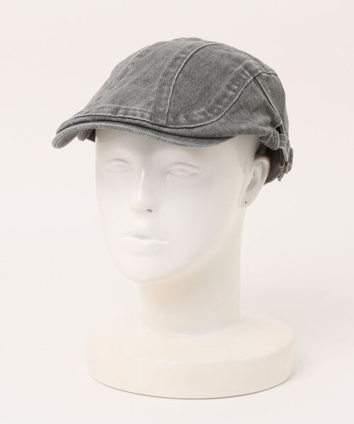 BARELY BLUE（ベアリーブルー）の「【 BARELY BLUE / ベアリーブルー 】 ビンテージライク ウォッシュ デニム ハンチング帽（ハンチング/ベレー帽・レディース・チャコールグレー/ブラック/ベージュ/ブラウン・FREE）」の7枚目の写真