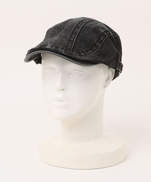 BARELY BLUE（ベアリーブルー）の「【 BARELY BLUE / ベアリーブルー 】 ビンテージライク ウォッシュ デニム ハンチング帽（ハンチング/ベレー帽・レディース・チャコールグレー/ブラック/ベージュ/ブラウン・FREE）」の8枚目の写真