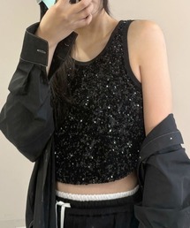 スパンコール」に該当するレディースのタンクトップファッション通販