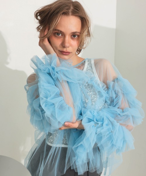 DONOBAN(ドノバン)の「スパンコールタンクトップ(タンクトップ・レディース・ブラック/シルバー・ONE)」の4枚目の写真