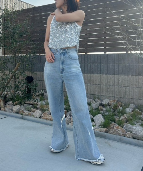 DONOBAN(ドノバン)の「スパンコールタンクトップ(タンクトップ・レディース・ブラック/シルバー・ONE)」の8枚目の写真