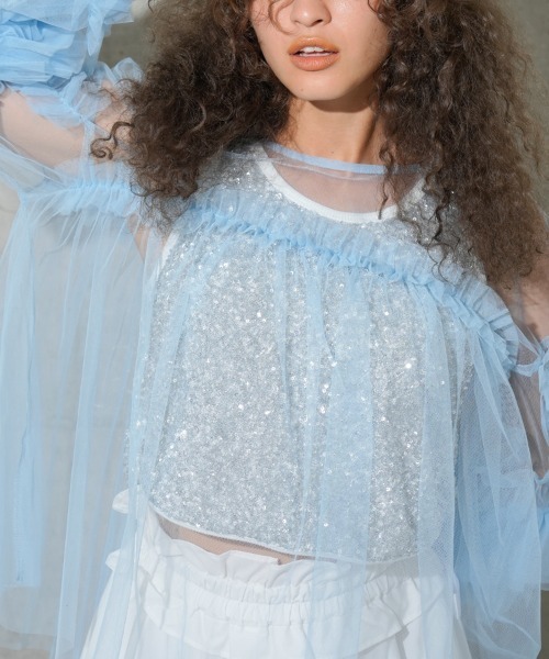 DONOBAN(ドノバン)の「スパンコールタンクトップ(タンクトップ・レディース・ブラック/シルバー・ONE)」の15枚目の写真