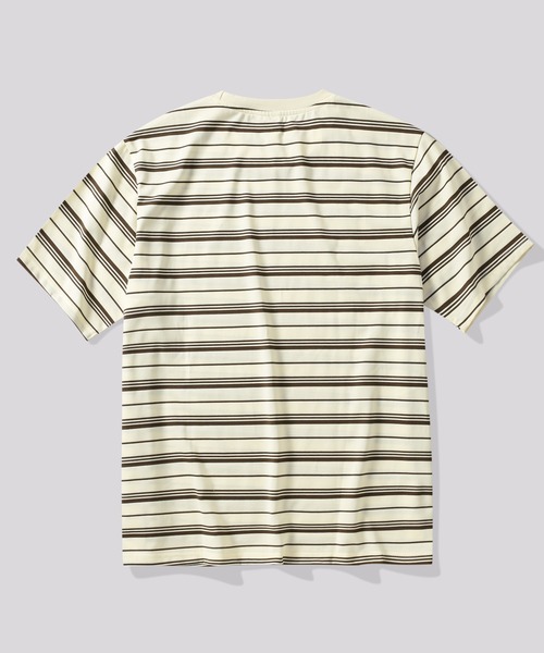 TOBEE(トゥビー)の「【TOBEE】ボーダー 半袖 Tシャツ(Tシャツ/カットソー・メンズ・ネイビー×ホワイト/ブラック/ブラック×ベージュ/ブラウン/グリーン・SMALL/LARGE/X-LARGE/MEDIUM)」の18枚目の写真