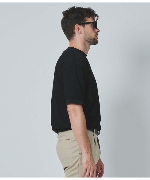 junhashimoto(ジュンハシモト)の「KNIT TEE(Tシャツ/カットソー・メンズ・ブラック/グレイッシュベージュ/ホワイト・3/4/2/5)」の7枚目の写真