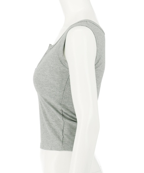 ANAP（アナップ）の「重ね着風 リブ タンクトップ（タンクトップ・レディース・グレー/ホワイト/ブラック・FREE）」の13枚目の写真