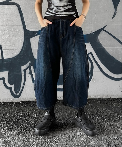 セール】チェーン付デニムカーゴパンツ（デニムパンツ）｜non
