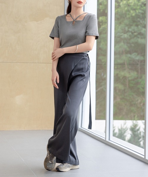 コッスィ〰️デコルテTシャツM.L2枚セット デコルテカットシャツ〔メール便可／100〕 | miette