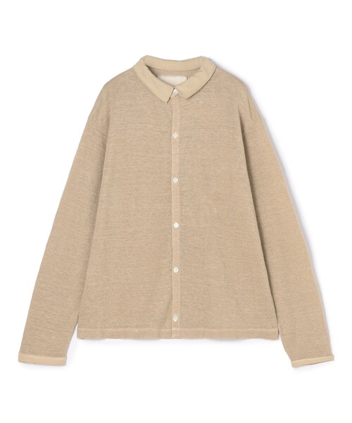 【TOMORROWLAND GOODS】【別注】Ｖ::room ヘンプピケ ポロカラーシャツ 別注】V::room ヘンプピケ ポロカラーシャツ（シャツ/ブラウス