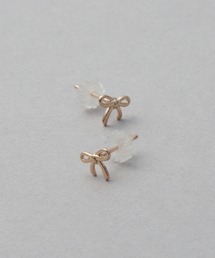 【MAGASIN DE MODE Chou Chou】ピアス ニッケルフリー リボン メタル ポストピアス　OSWY