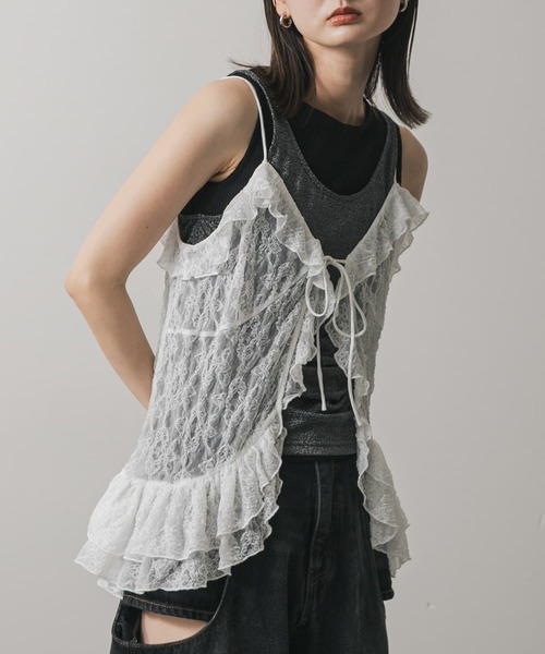 「SENSE OF PLACE by URBAN RESEARCH」 キャミソールブラウス ONE グレー レディース SENSE OF PLACE by URBAN RESEARCH キャミソール 「一部WEB限定