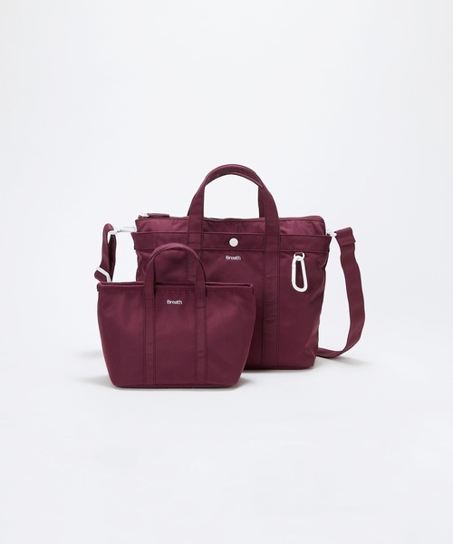Breath TOPKAPI（ブレストプカピ）の「【Breath TOPKAPI】CHILLGO 保冷バッグ付き ショルダー付き ナイロン トートバッグ M / 撥水（トートバッグ・レディース・ブラック/ワイン/その他/ベージュ/ネイビー・FREE）」の4枚目の写真