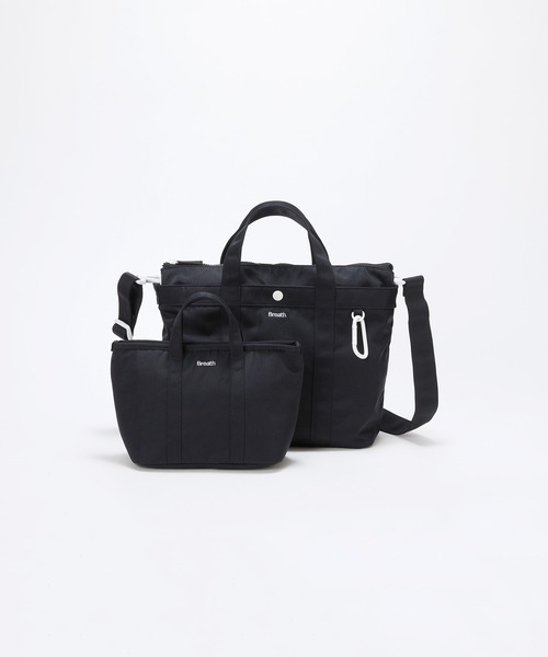 Breath TOPKAPI（ブレストプカピ）の「【Breath TOPKAPI】CHILLGO 保冷バッグ付き ショルダー付き ナイロン トートバッグ M / 撥水（トートバッグ・レディース・ブラック/ワイン/その他/ベージュ/ネイビー・FREE）」の2枚目の写真