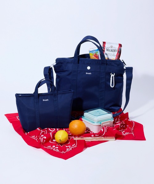 Breath TOPKAPI（ブレストプカピ）の「【Breath TOPKAPI】CHILLGO 保冷バッグ付き ショルダー付き ナイロン トートバッグ M / 撥水（トートバッグ・レディース・ブラック/ワイン/その他/ベージュ/ネイビー・FREE）」の6枚目の写真