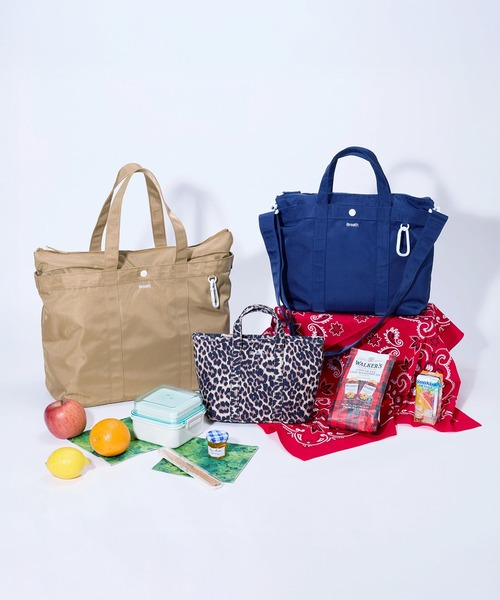 Breath TOPKAPI（ブレストプカピ）の「【Breath TOPKAPI】CHILLGO 保冷バッグ付き ショルダー付き ナイロン トートバッグ M / 撥水（トートバッグ・レディース・ブラック/ワイン/その他/ベージュ/ネイビー・FREE）」の8枚目の写真