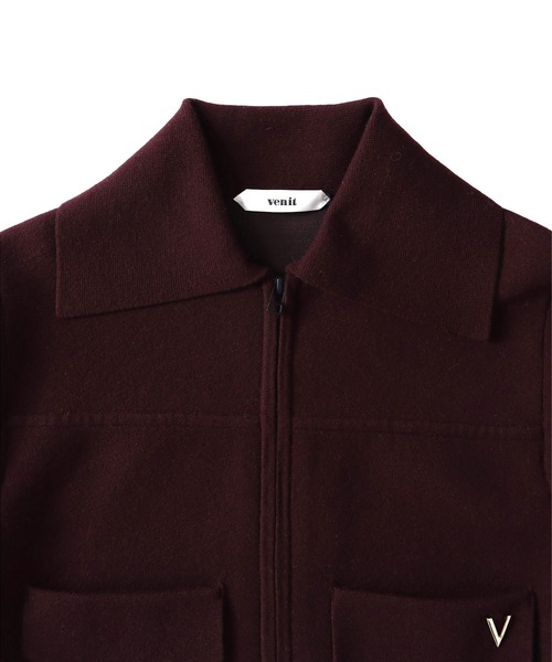 venit(ヴェニット)の「VENIT / DOUBLE FACE KNIT CARDIGAN(ダブルフェイスニットカーディガン VEK-7524-B)(カーディガン/ボレロ・レディース・ホワイト/ブラウン・38)」の13枚目の写真