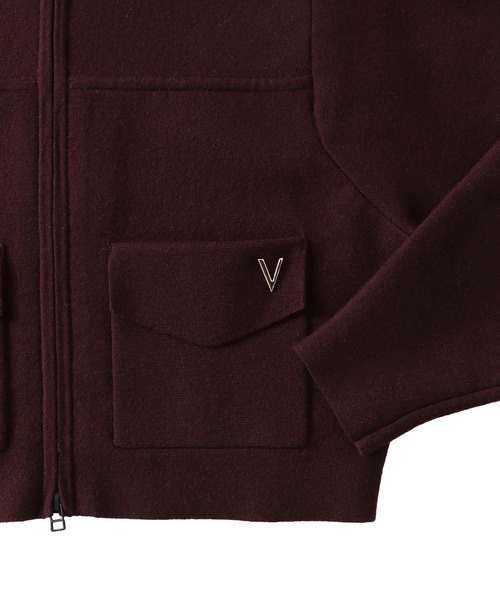 venit(ヴェニット)の「VENIT / DOUBLE FACE KNIT CARDIGAN(ダブルフェイスニットカーディガン VEK-7524-B)(カーディガン/ボレロ・レディース・ホワイト/ブラウン・38)」の14枚目の写真
