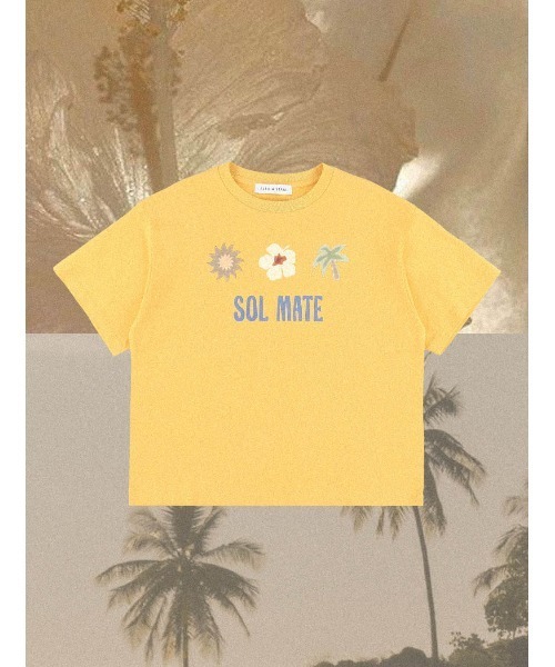 ALEXIA STAM（アリシアスタン）の「Sol Mate Tee /ソルメイトTee（Tシャツ/カットソー・レディース・ホワイト/イエロー/ブルー・FREE）」の3枚目の写真
