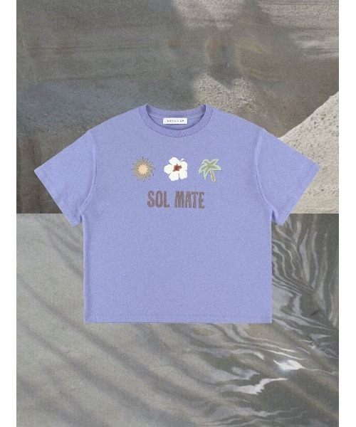 ALEXIA STAM（アリシアスタン）の「Sol Mate Tee /ソルメイトTee（Tシャツ/カットソー・レディース・ホワイト/イエロー/ブルー・FREE）」の2枚目の写真