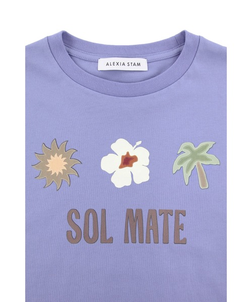 ALEXIA STAM（アリシアスタン）の「Sol Mate Tee /ソルメイトTee（Tシャツ/カットソー・レディース・ホワイト/イエロー/ブルー・FREE）」の11枚目の写真