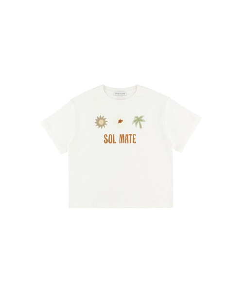ALEXIA STAM（アリシアスタン）の「Sol Mate Tee /ソルメイトTee（Tシャツ/カットソー・レディース・ホワイト/イエロー/ブルー・FREE）」の18枚目の写真