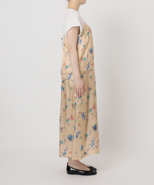 IENA LA BOUCLE（イエナラブークル）の「IENA LA BOUCLE ボタニカルプリントキャミソールドレス（ワンピース・レディース・ベージュ系その他・FREE）」の6枚目の写真