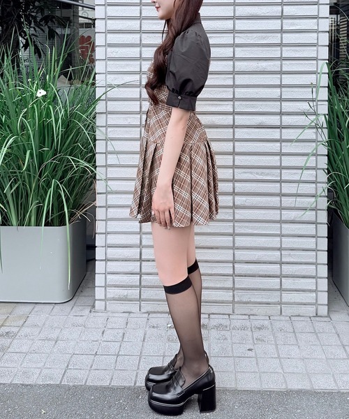 ドッキングプリーツミニワンピース購入意思のないいいねはご遠慮ください ドッキングプリーツミニワンピース購入意思のないいいねはご遠慮