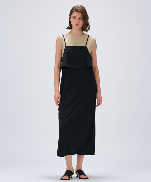 cloenc（クロエンス）の「【手洗い可】アイラインキャミワンピース（ワンピース・レディース・カーキ/ブラック・02）」の13枚目の写真