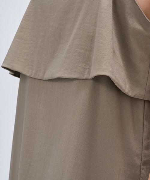 cloenc（クロエンス）の「【手洗い可】アイラインキャミワンピース（ワンピース・レディース・カーキ/ブラック・02）」の6枚目の写真