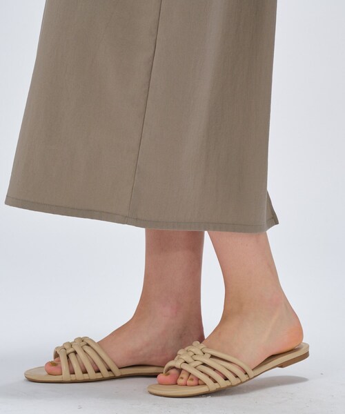 cloenc（クロエンス）の「【手洗い可】アイラインキャミワンピース（ワンピース・レディース・カーキ/ブラック・02）」の4枚目の写真