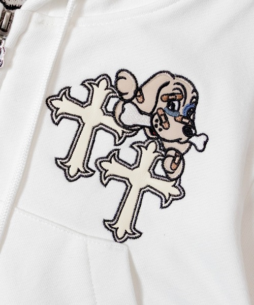 GALFY(ガルフィー)の「【別注】GA×GALFY-クロスガリノハーツ半袖パーカー(パーカー・メンズ・ターコイズブルー/ブラック/ホワイト/ピンク・S/L/XL)」の6枚目の写真