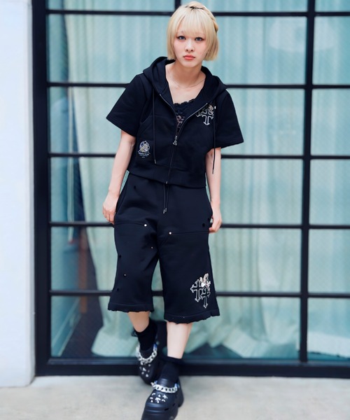 GALFY(ガルフィー)の「【別注】GA×GALFY-クロスガリノハーツ半袖パーカー(パーカー・メンズ・ターコイズブルー/ブラック/ホワイト/ピンク・S/L/XL)」の17枚目の写真