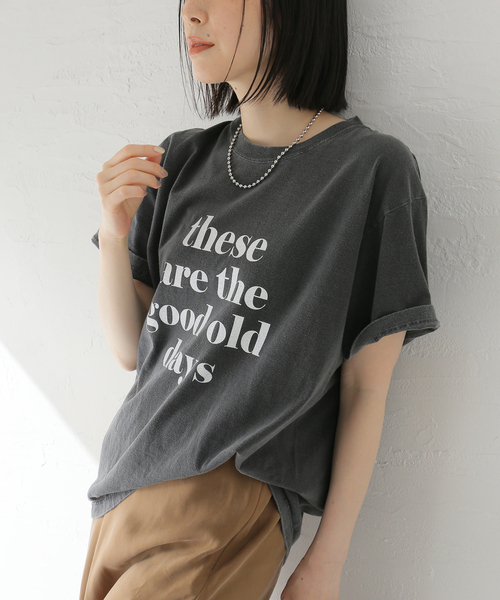 journal standard L'essage（ジャーナルスタンダードレサージュ）の「《追加2》【THESE ARE~】Tシャツ（Tシャツ/カットソー・レディース・ブラウン系その他/パープル/ホワイト/ブラック系その他・FREE）」の3枚目の写真