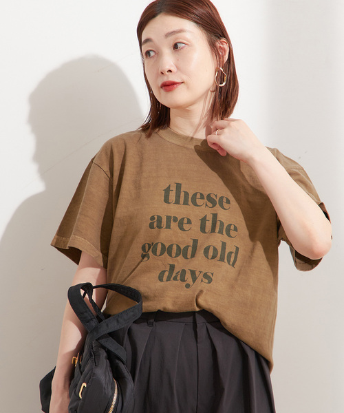 journal standard L'essage（ジャーナルスタンダードレサージュ）の「《追加2》【THESE ARE~】Tシャツ（Tシャツ/カットソー・レディース・ブラウン系その他/パープル/ホワイト/ブラック系その他・FREE）」の4枚目の写真