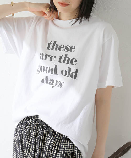 journal standard L'essage（ジャーナルスタンダードレサージュ）の「《追加2》【THESE ARE~】Tシャツ（Tシャツ/カットソー・レディース・ブラウン系その他/パープル/ホワイト/ブラック系その他・FREE）」の2枚目の写真
