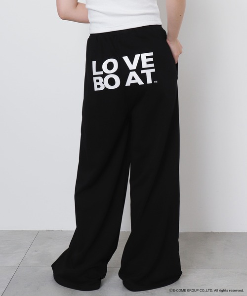 WEGO(ウィゴー)の「∴WEGO/【25年春夏新作】LOVE BOATコラボパンツ(スウェットパンツ・レディース・ブラック・FREE)」の5枚目の写真
