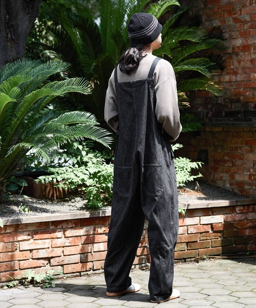 niko and...（ニコアンド）の「[niko and ...JEANS 2025AW]WIDE DENIM OVERALLS（サロペット/オーバーオール・メンズ・インディゴブルー/ブラック/ブラウン・LARGE/MEDIUM）」の6枚目の写真