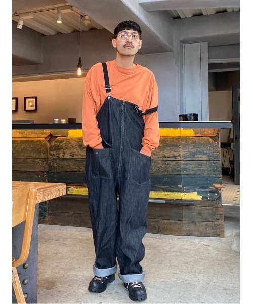 niko and JEANS 2025AW]WIDE DENIM OVERALLS（サロペット