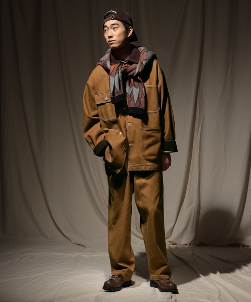 niko and JEANS 2025AW]WIDE DENIM OVERALLS（サロペット