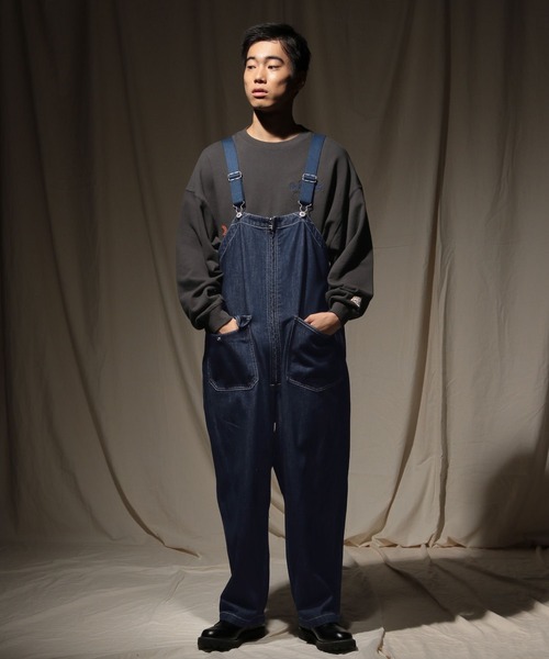 niko and JEANS 2025AW]WIDE DENIM OVERALLS（サロペット