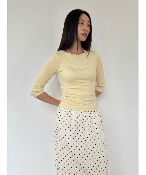 Didot.showroom(ディドット ショールーム)の「【DIDOT.】ドットロングSK(スカート・レディース・アイボリー/ブラック/ネイビー・FREE)」の13枚目の写真