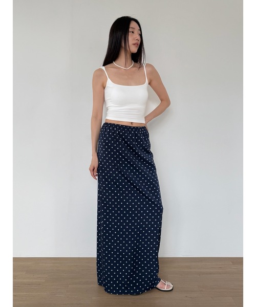 Didot.showroom(ディドット ショールーム)の「【DIDOT.】ドットロングSK(スカート・レディース・アイボリー/ブラック/ネイビー・FREE)」の6枚目の写真