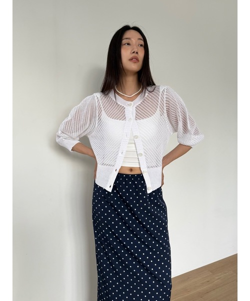 Didot.showroom(ディドット ショールーム)の「【DIDOT.】ドットロングSK(スカート・レディース・アイボリー/ブラック/ネイビー・FREE)」の4枚目の写真